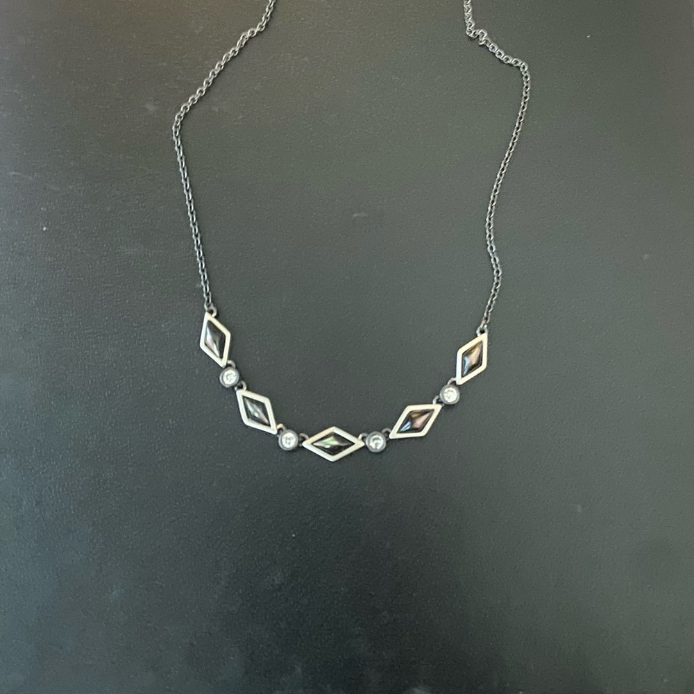 Freida ROTHMAN collectable Chic Black Necklace with Geometric Accents
